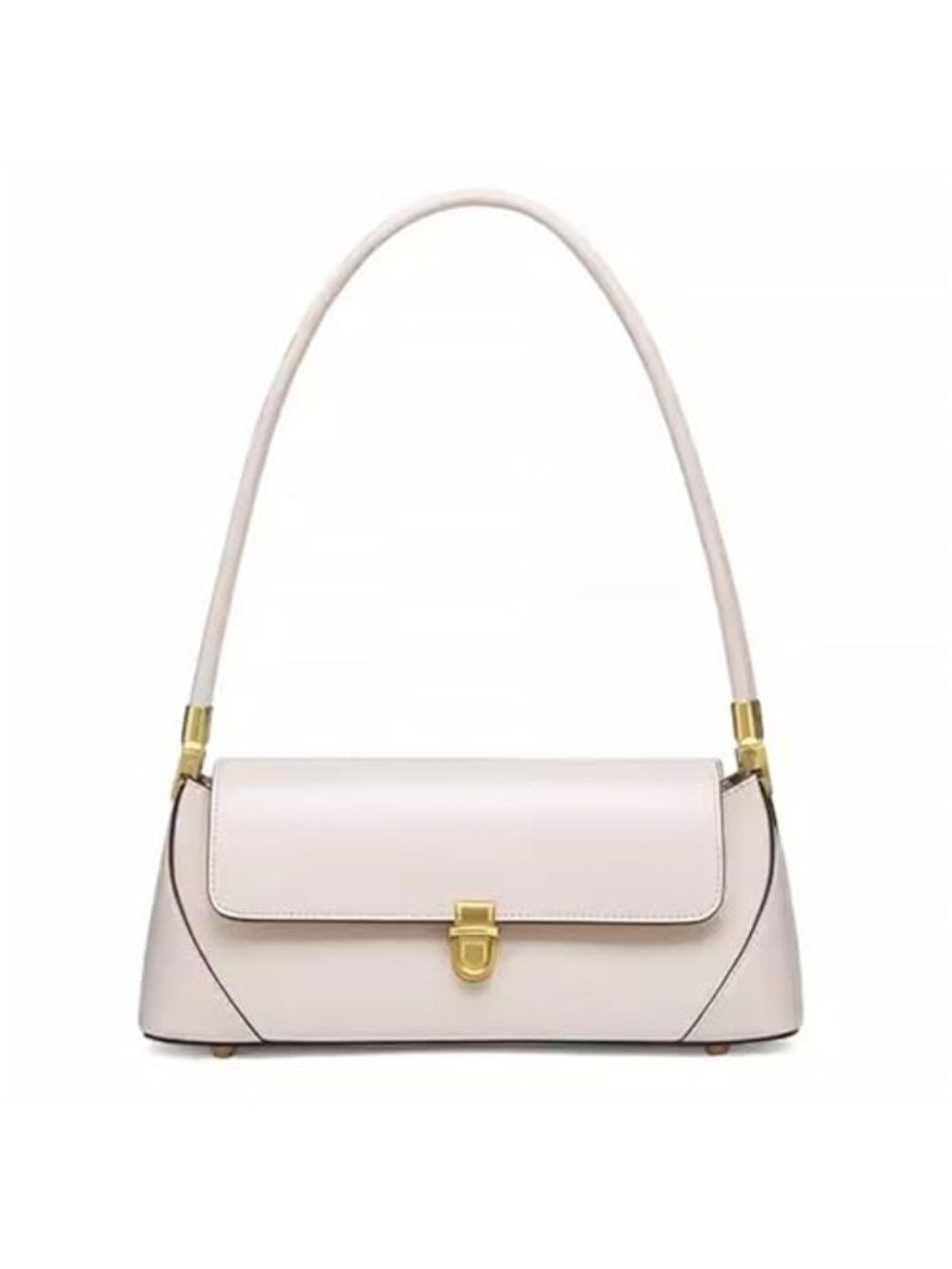 Women's Faux Leather Hobo Shoulder Bag with Buckle Closure